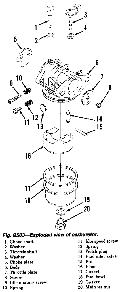 briggs carburetor blueprint